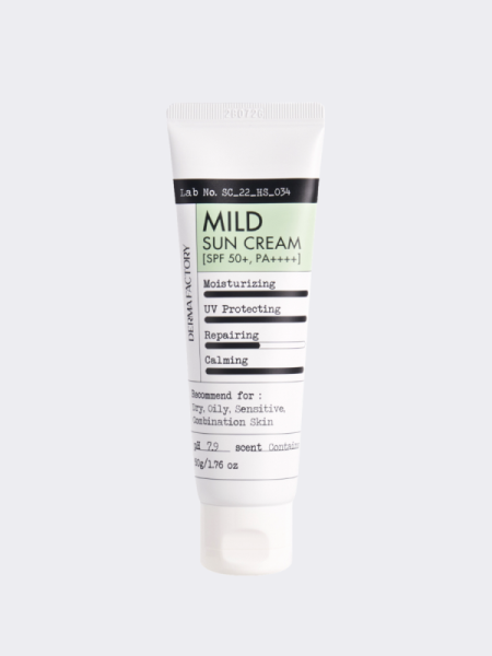 Мягкий солнцезащитный крем с экстрактом полыни MAXI Derma Factory Mild Sun Cream SPF50+ PA++++ Мягкий солнцезащитный крем с экстрактом полыни MAXI Derma Factory Mild Sun Cream SPF50+ PA++++