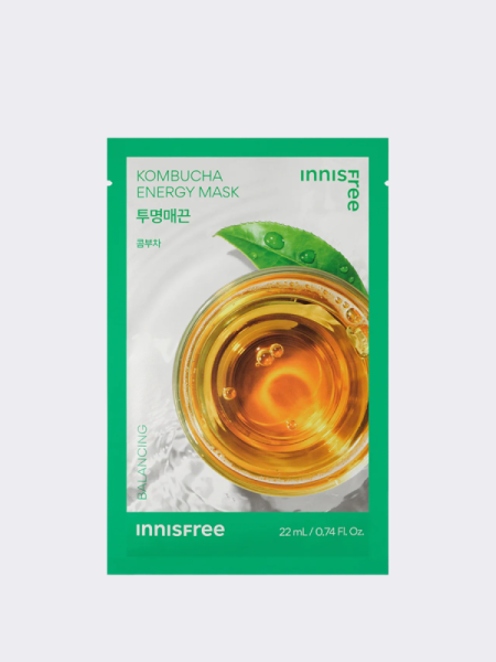 Освежающая тканевая маска с экстрактом комбучи Innisfree Kombucha Energy Mask Освежающая тканевая маска с экстрактом комбучи Innisfree Kombucha Energy Mask