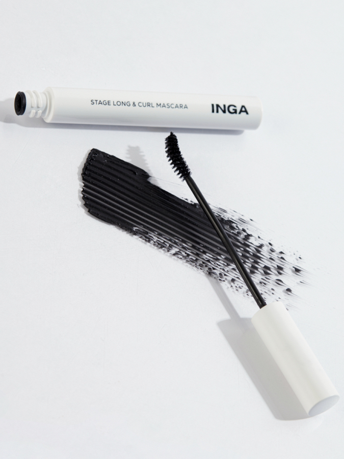 Подкручивающая тушь для ресниц INGA Stage Long&Curl Mascara Black