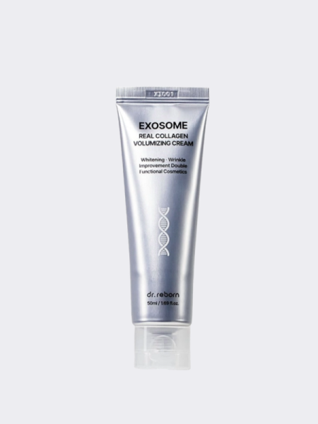 Укрепляющий крем для лица с экзосомами и бакучиолом DR.REBORN Exosome Real Collagen Volumizing Cream