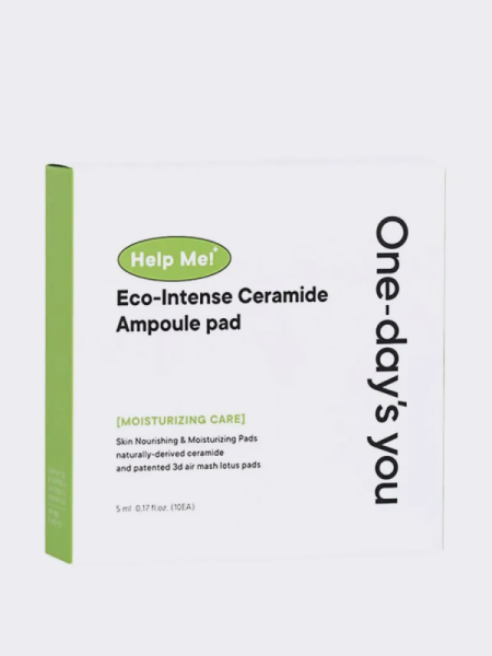 Укрепляющие ампульные тонер-пэды с керамидами TRAVEL One-Day's You Help Me Eco-Intense Ceramide Ampoule Pad