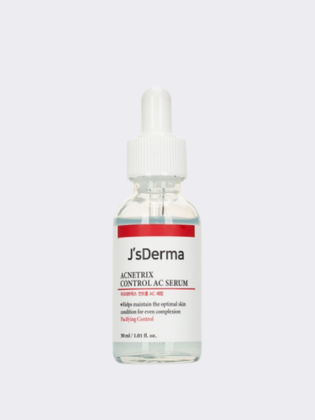 Противовоспалительная сыворотка с ниацинамидом и цинком J'sDERMA Acnetrix Control AC Serum Противовоспалительная сыворотка с ниацинамидом и цинком J'sDERMA Acnetrix Control AC Serum