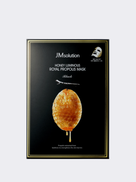 Восстанавливающая тканевая маска для лица с прополисом JMsolution Honey Luminous Royal Propolis Mask Восстанавливающая тканевая маска для лица с прополисом JMsolution Honey Luminous Royal Propolis Mask