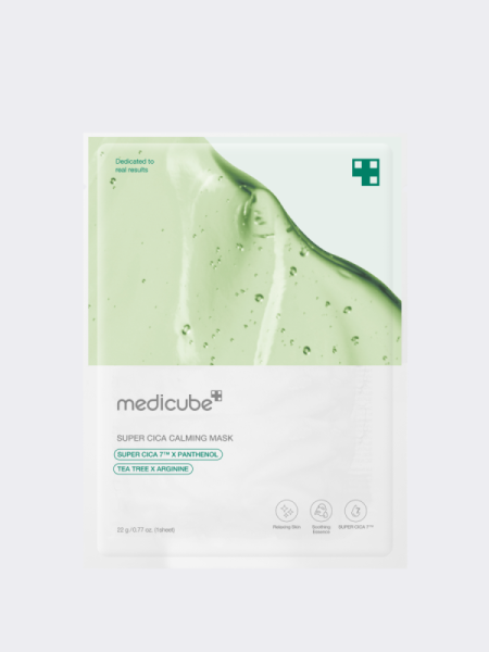 Успокаивающая тканевая маска с экстрактом центеллы и чайного дерева Medicube Super Cica Calming Mask