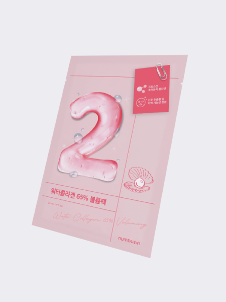 Укрепляющая тканевая маска для лица Numbuzin No.2 Water Collagen 65% Voluming Sheet Mask Укрепляющая тканевая маска для лица Numbuzin No.2 Water Collagen 65% Voluming Sheet Mask