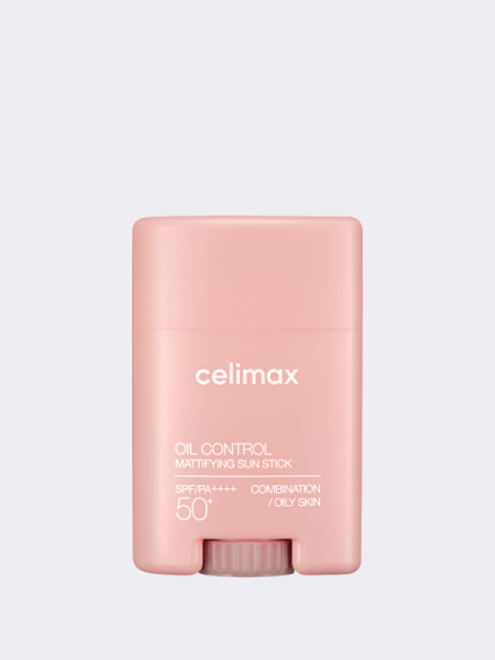 Матирующий солнцезащитный стик с растительными экстрактами Celimax Oil Control Mattifying Sun Stick SPF50+ PA++++