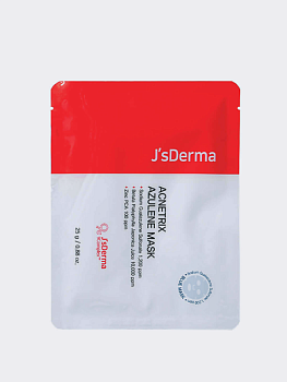 Успокаивающая тканевая маска с азуленом J'sDERMA Acnetrix Azulene Mask
