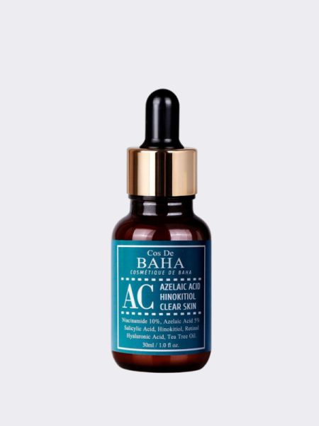 Сыворотка с азелаиновой кислотой и ниацинамидом Cos De BAHA  Azelaic Acid Hinokitiol Clear Skin Serum AC Сыворотка с азелаиновой кислотой и ниацинамидом Cos De BAHA  Azelaic Acid Hinokitiol Clear Skin Serum AC
