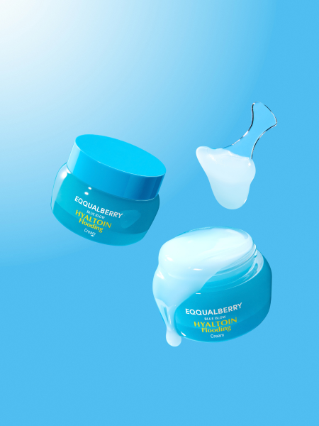 Увлажняющий крем для лица с гиалуроновой кислотой и эктоином EQQUALBERRY Hyaltoin Flooding Cream