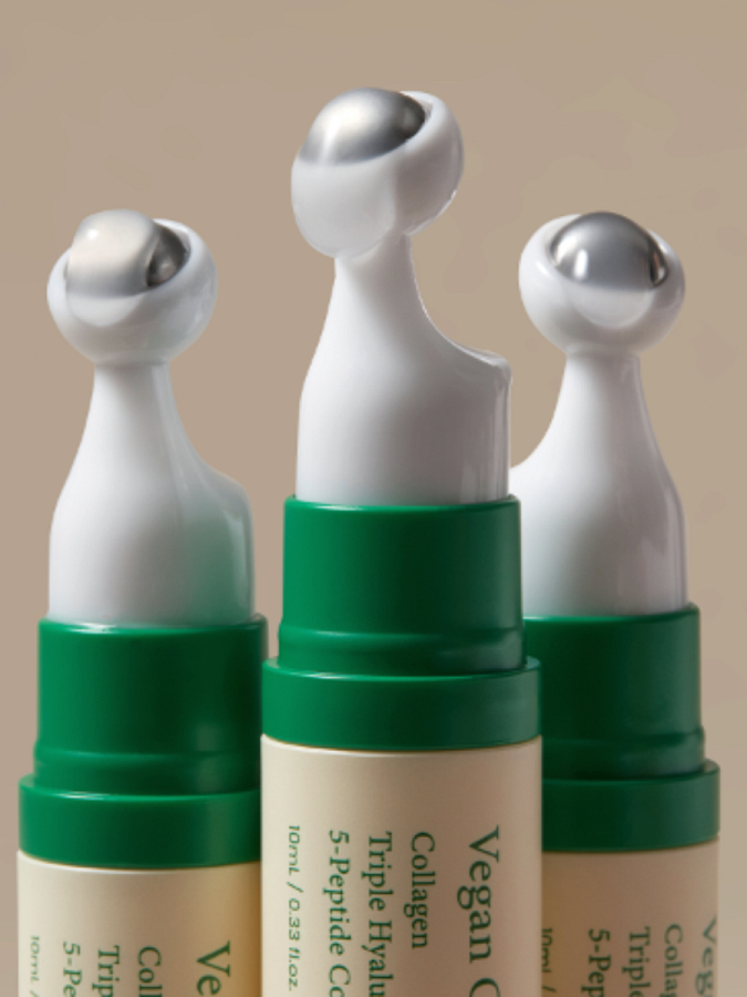 Питательная сыворотка-роллер для кожи вокруг глаз с пептидами AXIS-Y Vegan Collagen Eye Serum
