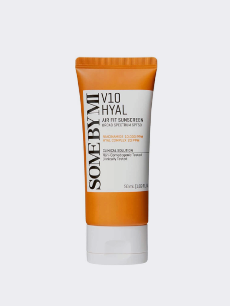 Солнцезащитный крем с витаминным комплексом Some By Mi V10 Hyal Air Fit Sunscreen SPF 50+ PA++++ Солнцезащитный крем с витаминным комплексом Some By Mi V10 Hyal Air Fit Sunscreen SPF 50+ PA++++