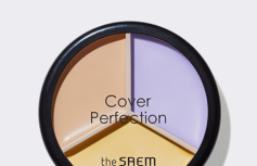 Палетка кремовых корректоров The Saem Cover Perfection Triple Pot Concealer 04 Tone Up Beige