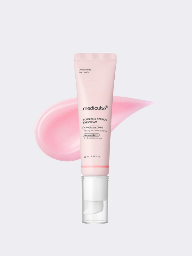 Восстанавливающий крем для век с пептидами и ПДРН Medicube PDRN Pink Peptide Eye Cream