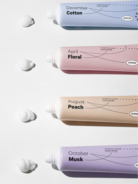 Набор парфюмированных кремов для рук с маслом ши и ароматами времён года DR.F5 Favourite Season Hand Cream Set Набор парфюмированных кремов для рук с маслом ши и ароматами времён года DR.F5 Favourite Season Hand Cream Set