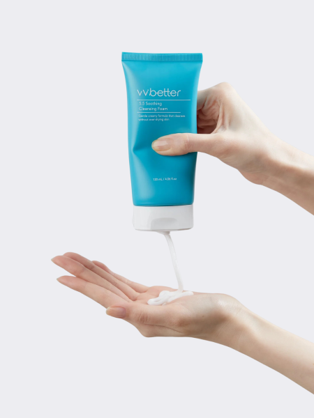 Успокаивающая пенка с растительными экстрактами VVBETTER pH5.5 Soothing Cleansing foam Успокаивающая пенка с растительными экстрактами VVBETTER pH5.5 Soothing Cleansing foam