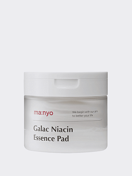 Увлажняющие тонер-пэды для ровного тона кожи с ниацинамидом и галактомисисом Ma:nyo Factory Galac Niacin Essence Pad