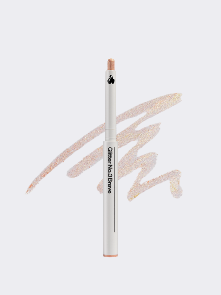 Сияющие тени для век в карандаше в медном оттенке UNLEASHIA Pretty Easy Glitter Stick N°3 Brave