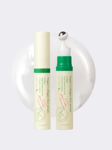 Питательная сыворотка-роллер для кожи вокруг глаз с пептидами AXIS-Y Vegan Collagen Eye Serum