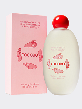 Тонер для сужения пор с ягодными экстрактами TOCOBO Vita Berry Pore Toner