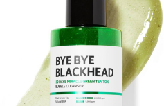 Пенка-маска от черных точек Some By Mi Bye Bye Blackhead 30 Days Miracle Green Tea Tox Bubble Cleanser