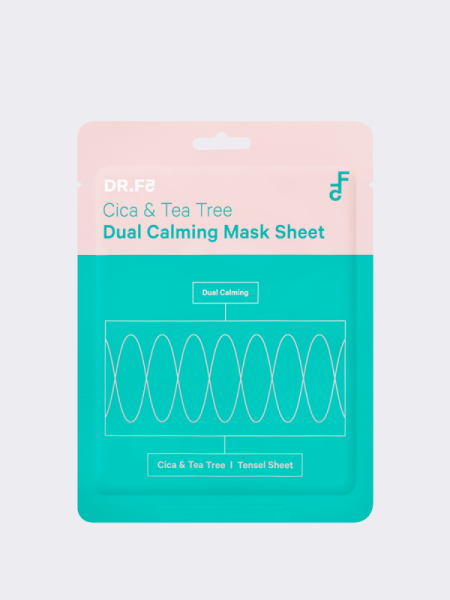 Успокаивающая тканевая маска с центеллой и чайным деревом DR.F5 Cica & Tea Tree Dual Calming Mask Sheet Успокаивающая тканевая маска с центеллой и чайным деревом DR.F5 Cica & Tea Tree Dual Calming Mask Sheet