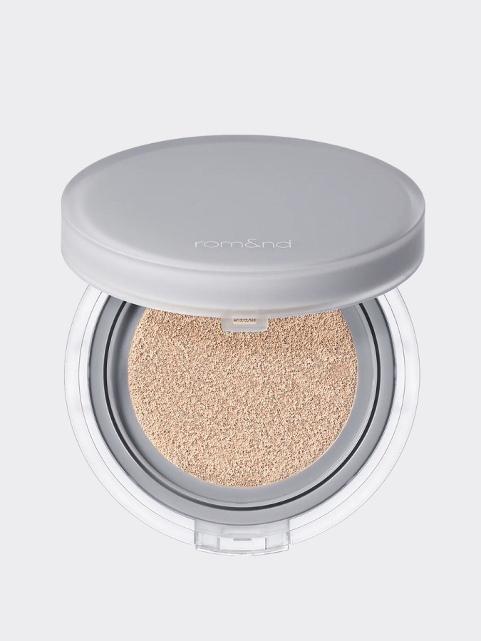 Тональное средство с матовым финишем в светлом бежевом оттенке rom&nd Nu Zero Cushion 02 Pure 21 SPF24 PA++