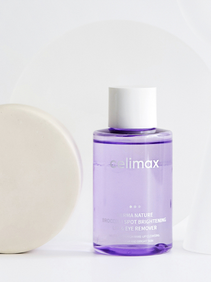 Средство для снятия макияжа Celimax Derma Nature Broccoli Spot Btightening Lip & Eye Remover