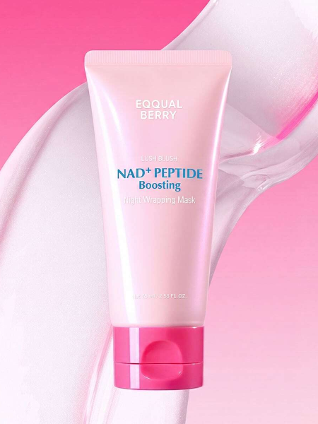 Разглаживающая маска-плёнка с пептидами EQQUALBERRY NAD+ Peptide Boosting Night Wrapping Mask