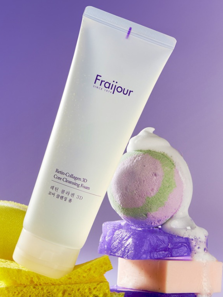 Обновляющая пенка для умывания с коллагеном и ретинолом Fraijour Retin-Collagen 3D Core Cleansing Foam Обновляющая пенка для умывания с коллагеном и ретинолом Fraijour Retin-Collagen 3D Core Cleansing Foam