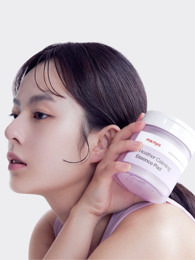 Успокаивающие диски для лица с экстрактом вереска Ma:nyo Factory Heather Calming Essence Pad