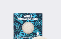 Натуральный спонж конняку Trimay White Konjac Sponge