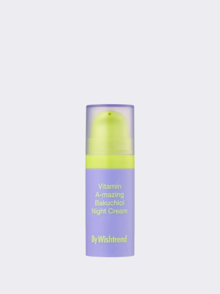 МИНИ Ночной регенерирующий крем с бакучиолом и ретиналем By Wishtrend Vitamin A-mazing Bakuchiol Night Cream МИНИ Ночной регенерирующий крем с бакучиолом и ретиналем By Wishtrend Vitamin A-mazing Bakuchiol Night Cream