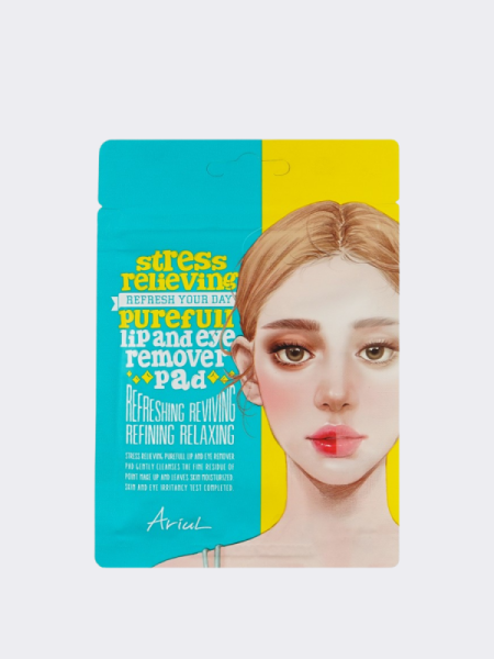 Очищающие пэды для губ и глаз с растительными экстрактами TRAVEL Ariul Stress Relieving Purefull Lip and Eye Remover Pad