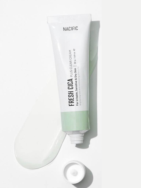 Успокаивающий крем для лица с экстрактом центеллы азиатской Nacific Fresh Cica Plus Clear Cream Успокаивающий крем для лица с экстрактом центеллы азиатской Nacific Fresh Cica Plus Clear Cream