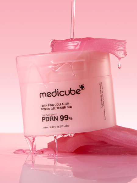 Укрепляющие гелевые тонер-пэды с коллагеном и ПДРН Medicube PDRN Pink Collagen Toning Gel Toner Pad Укрепляющие гелевые тонер-пэды с коллагеном и ПДРН Medicube PDRN Pink Collagen Toning Gel Toner Pad