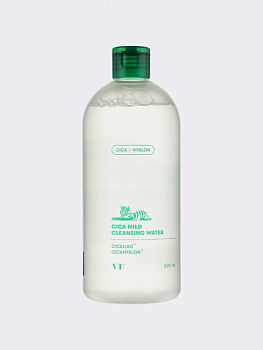 Очищающая вода с центеллой азиатской и гиалуроновой кислотой VT Cosmetics Cica Mild Cleansing Water