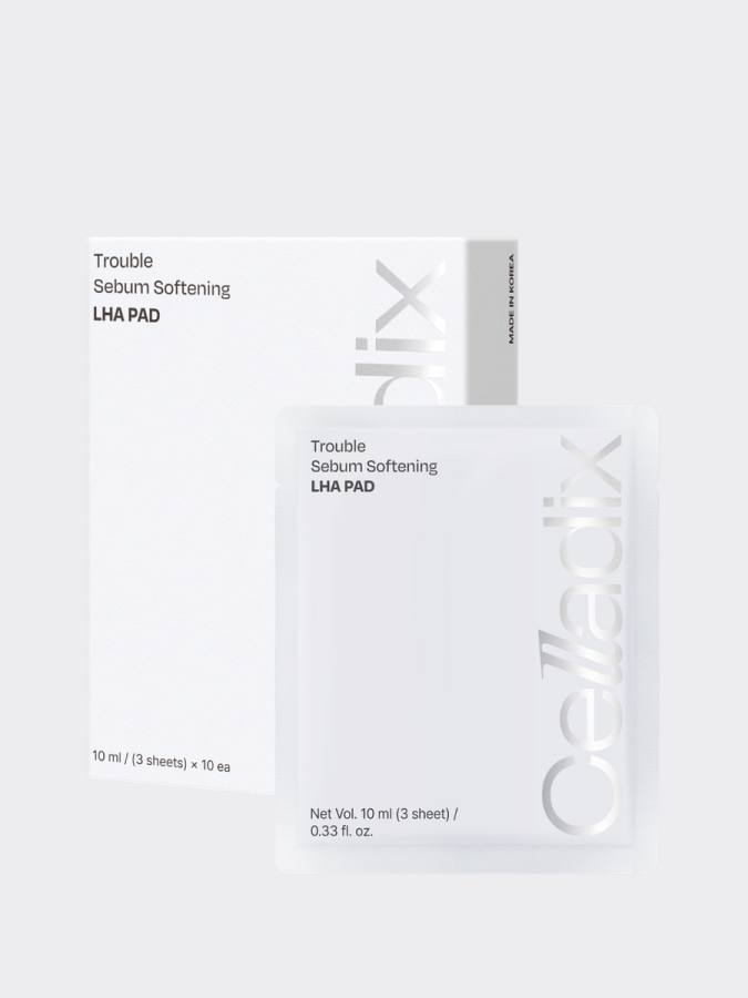 Набор обновляющих тонер-дисков с кислотами Celladix Trouble Sebum Softening LHA Pad