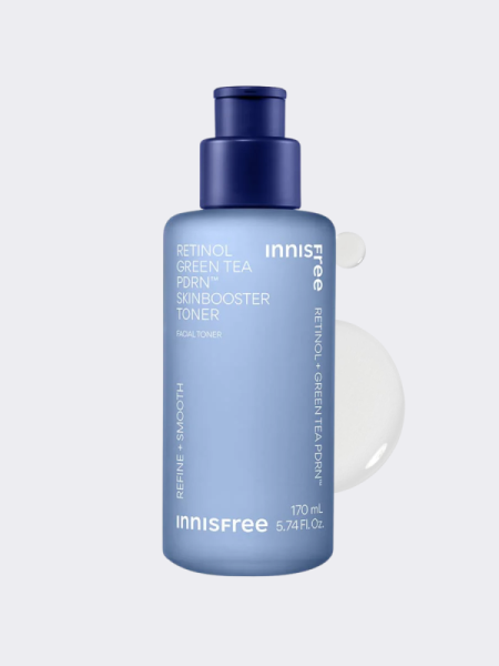 Укрепляющий тонер-бустер с ретинолом и ПДРН innisfree Retinol Green Tea Pdrn Toner