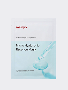 Увлажняющая тканевая маска для лица с гиалуроновой кислотой Ma:nyo Factory Micro Hyaluronic Essence Mask