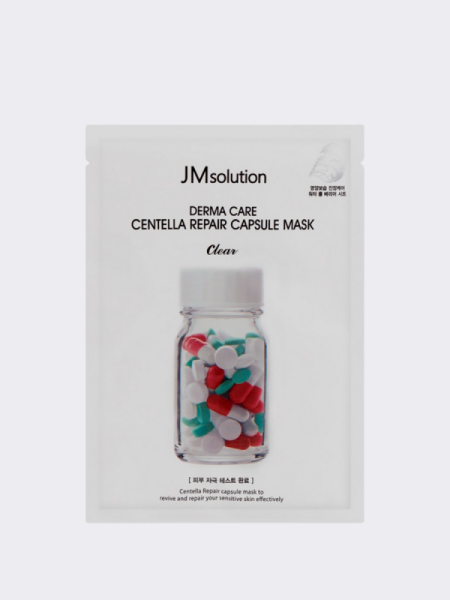 Успокаивающая маска для лица с экстрактом центеллы JMsolution Derma Care Centella Madeca Capsule Mask Успокаивающая маска для лица с экстрактом центеллы JMsolution Derma Care Centella Madeca Capsule Mask