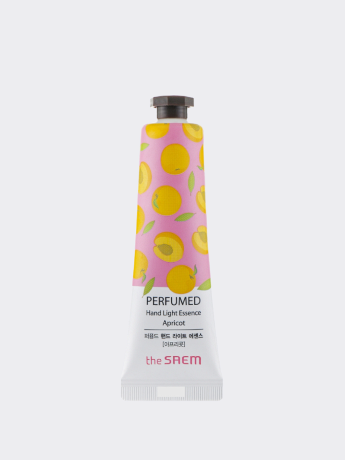 Лёгкий крем-эссенция для рук с ароматом абрикоса The Saem Perfumed Hand Light Essence Apricot
