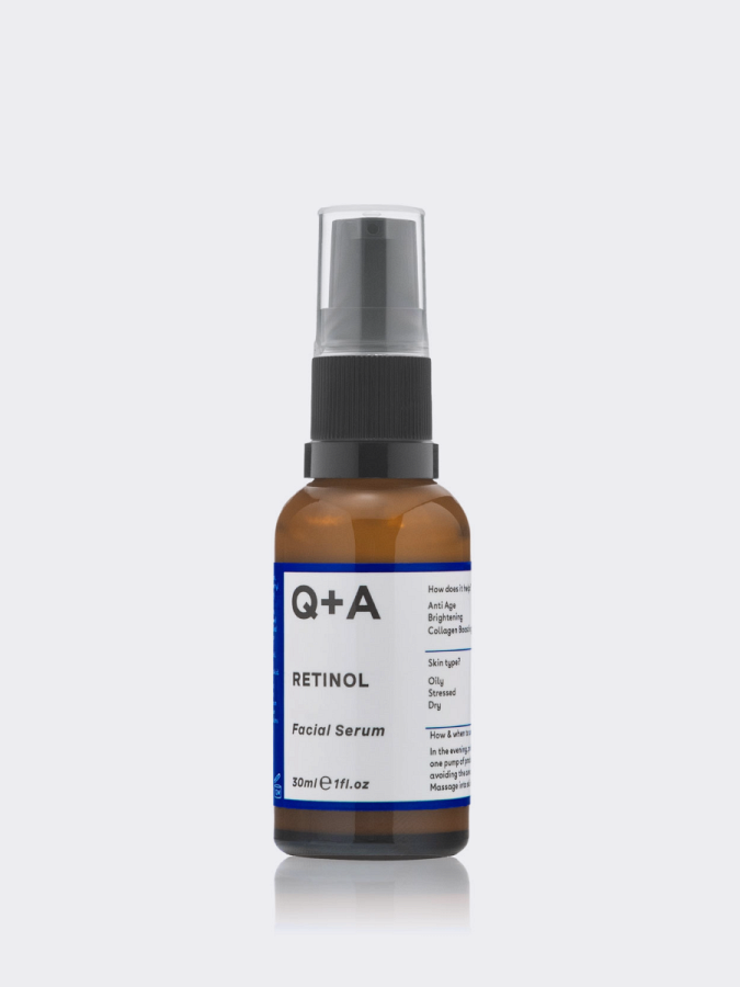 Мягкая обновляющая сыворотка с ретинолом Q+A Retinol Facial Serum