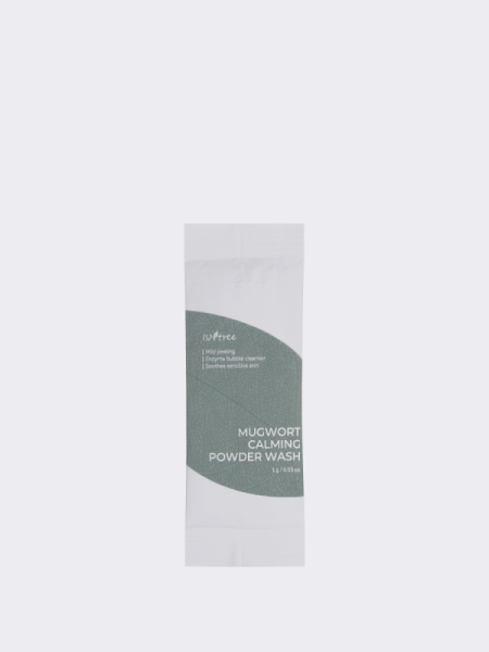 Саше с успокаивающей энзимной пудрой с экстрактом полыни IsNtree Mugwort Calming Powder Wash Саше с успокаивающей энзимной пудрой с экстрактом полыни IsNtree Mugwort Calming Powder Wash