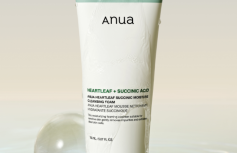 Успокаивающая пенка для умывания с янтарной кислотой ANUA Heartleaf Succinic Moisture Cleansing Foam