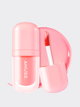 Глянцевый тинт для губ с охлаждающим эффектом AMUSE Bebe Tint 01 Boksoonga Love