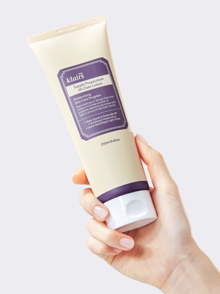 Увлажняющий кремовый лосьон без запаха для лица и тела Dear, Klairs Supple Preparation All Over Lotion