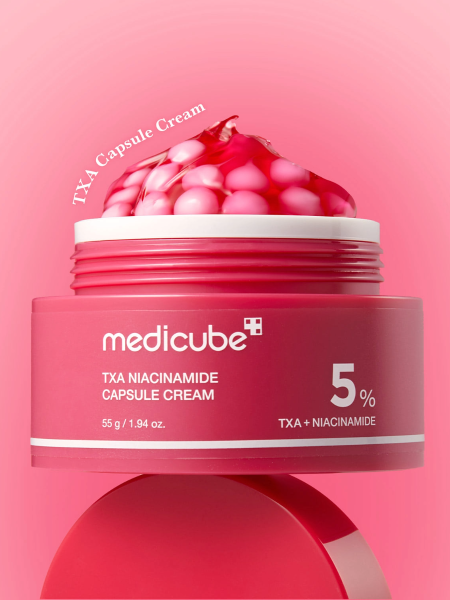 Осветляющий капсульный крем для лица с транексамовой кислотой и ниацинамидом Medicube TXA Niacinamide Capsule Cream