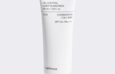 Лёгкий себорегулирующий солнцезащитный крем для лица с растительными экстрактами Celimax Oil Control Light Sunscreen
