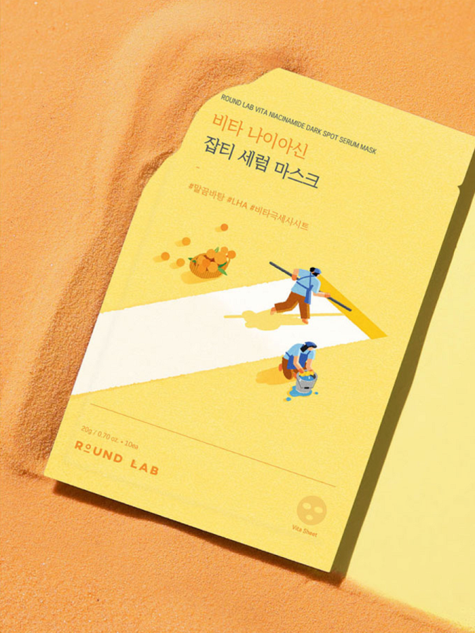 Осветляющая тканевая маска с ниацинамидом Round Lab Vita Niacinamide Dark Spot Serum Mask Осветляющая тканевая маска с ниацинамидом Round Lab Vita Niacinamide Dark Spot Serum Mask