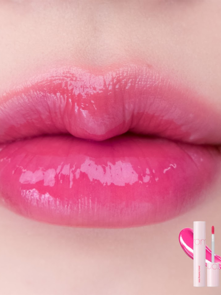 Сочный глянцевый тинт для губ с розовым ягодным оттенком rom&nd Juicy Lasting Tint 26 Very Berry Pink